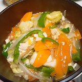 中華あんかけの素で★残り野菜と豆腐のチャンプルー